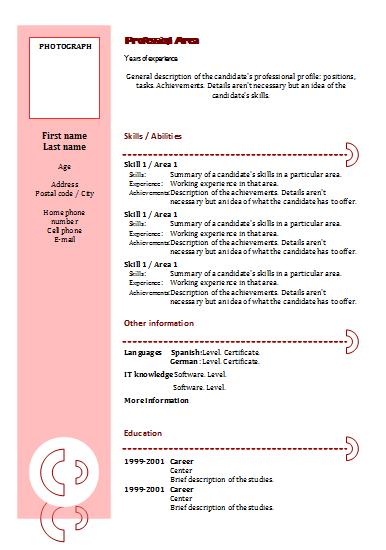 Combined Resume Format from resume.modelocurriculum.net